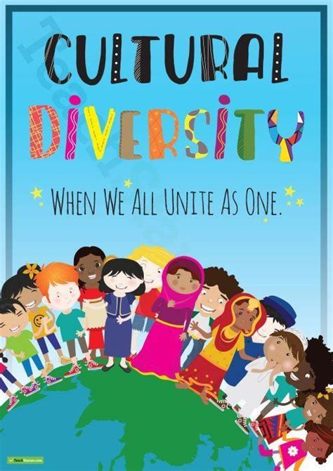 Cultural Diversity Poster Teaching Resource Cultural Diversity