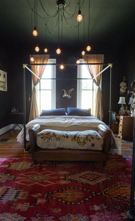 Dreamy Dramatic Design Dark Rooms Spaces Fireflyfinch Bedroom