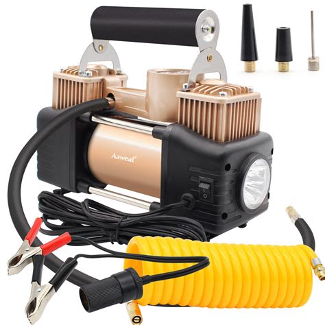 heavy duty portable 12v car air compressor tire pump tyre inflator auto 150 psi ebay