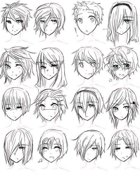 41 Best Anime Hair Styles Images On Pinterest Drawing Hairstyles