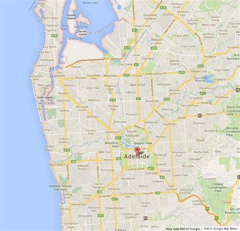 Map Of Adelaide