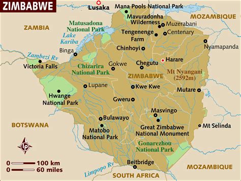 Detailed map of zimbabwe and neighboring countries. Definition and Examples of Zimbabwean English