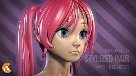 How To Model Cartoon Style Hair In Blender Bezier Curves Tutorial