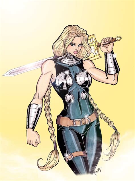 Fearless By Crimsonartz On Deviantart Comic Book Girl Thor Art Thor Valkyrie