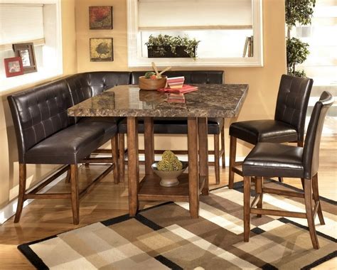 Enjoy Breakfast With Corner Booth Dining Set — Randolph Indoor And