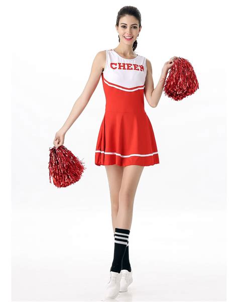 Sexy Cheerleader Costume Red Wholesale Lingeriesexy Lingeriechina