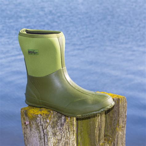 Michigan Green Neoprene Waterproof Outdoor Garden Wellington Boots Ebay