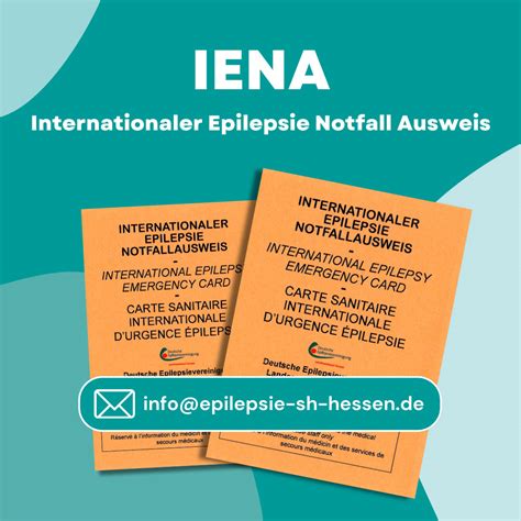 Internationaler Epilepsie Notfallausweis Iena Deutsche