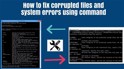 How To Fix Corrupt Files And System Errors Using Command Prompt In Windows Youtube