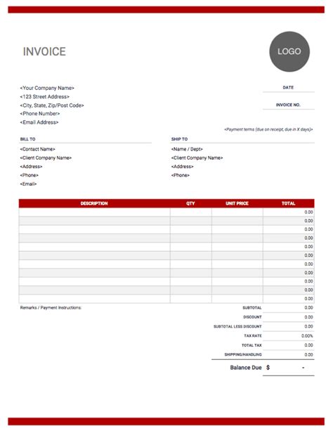 Create A Invoice Template In Word Moneylew