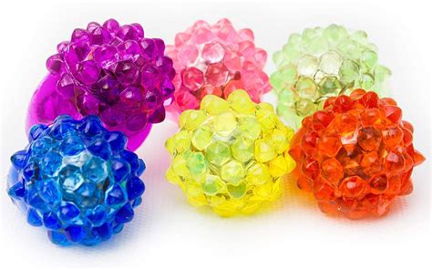 Fun Central 96 Pack Led Light Up Jelly Bumpy Rings Bulk