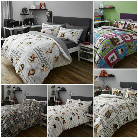 Fun Animal Themed Duvet Quilt Cover Bedding Sets Cats