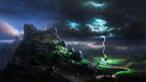 21 Lightning Wallpapers Backgrounds Images Freecreatives