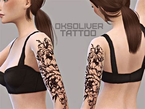 Oliveroks Female Tattoo Sims 4 Tattoos Female Tattoo Sims 4 Cc Skin