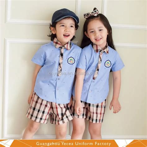 Customize Latest And Comfortable 100 Cotton Primary School Uniform