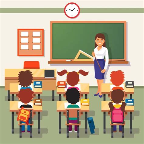 ᐈ Teaching Classroom Stock Illustrations Royalty Free Students In
