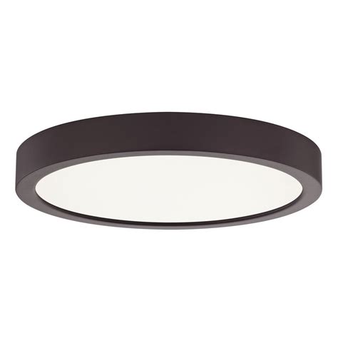 Flat Led Light Surface Mount 8 Inch Round Bronze 3000k 1199lm At