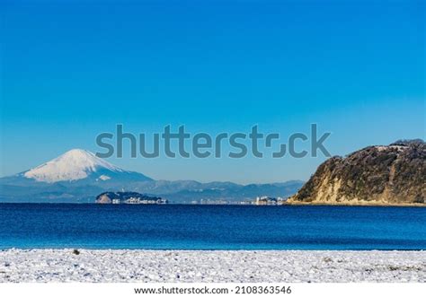 Mt Fuji Enoshima Zushi Beach Kanagawa Stock Photo 2108363546 Shutterstock