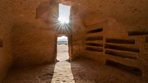 Nabatean Carved Tombs In Madain Saleh Or Hegra Al Ula Saudi Arabia