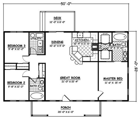 Ranch House Floor Plans 3 Bedroom