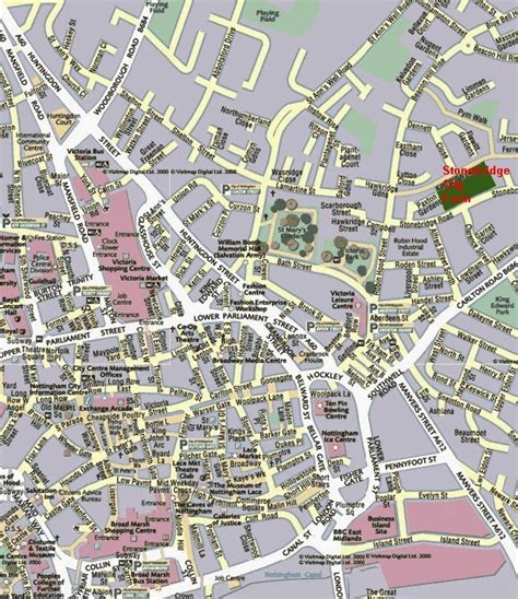 Maps Of Nottingham Uk Free Printable Maps