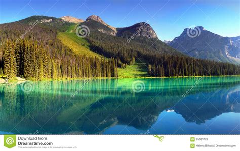 Canada British Columbia Mountains Landscape Stock Photo