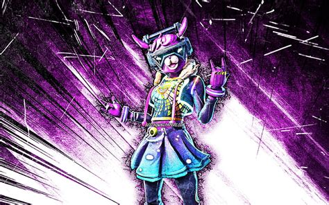Dj Bop Skin Grunge Art Fortnite Battle Royale Violet Abstract Rays Fortnite Characters Hd