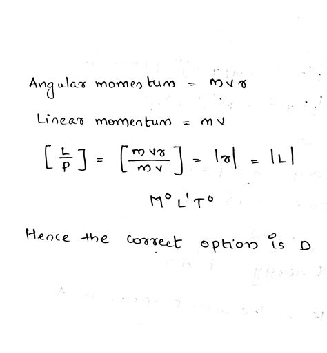 Momentum Linear Equation