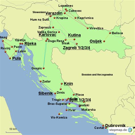 Dort gibt es erstklassige qualität zu vernünftigen preisen. StepMap - Kroatien - Landkarte für Kroatien