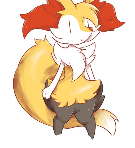 The sun was blazing, creating a warm day. Braixen