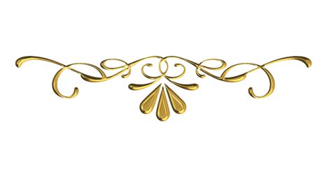 Scrollwork 10 Gold By Victorian Lady On Deviantart Clip Art Borders