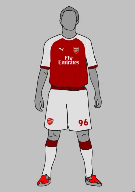 Arsenal Kit Just 2 Test Out My New Template Tell Us Wot U Fink N Wot I