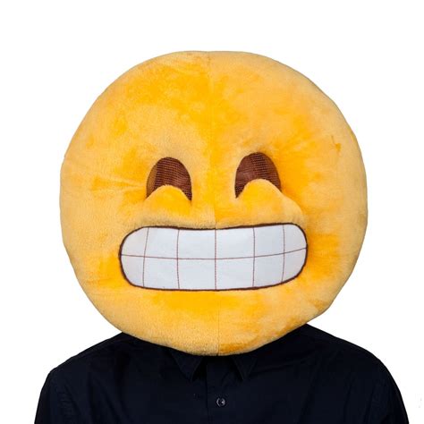 Emoji Face Mask Comedy Funny Fancy Dress Accessory Mens Ladies Masks Ebay