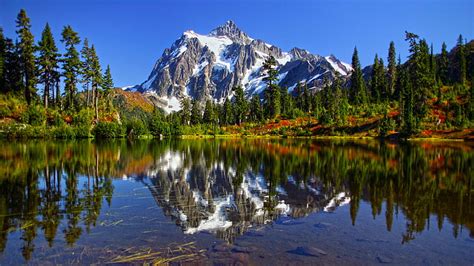 Hd Wallpaper Mount Shuksan Massif In The North Cascades National Park