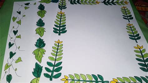 Leaves Drawing Leaves Inspire Border Designs Borders For Project