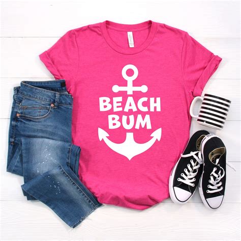 beach bum beach shirt beach shirts for women vacation etsy