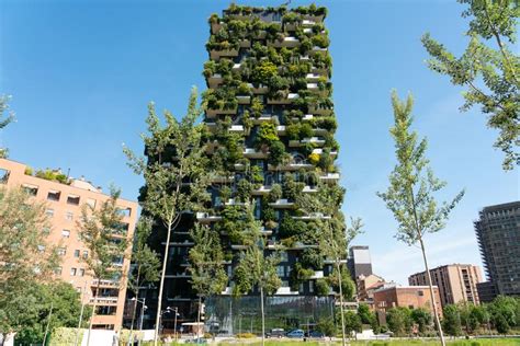 Bosco Verticale Or Vertical Forest Are A Pair Of Residential Towers In