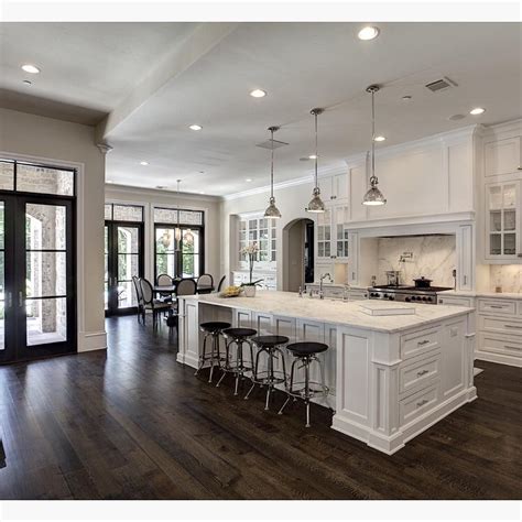 25 Stylish Dark Hardwood Floors With White Cabinets 2024