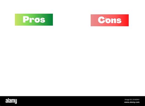List Of Pros And Cons On A White Background Simple Concept For