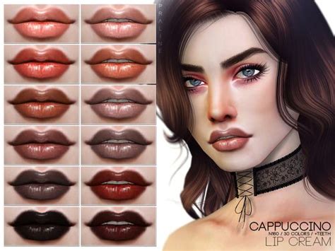 Lips In 30 Colors Teeth Versions Found In Tsr Category Sims 4