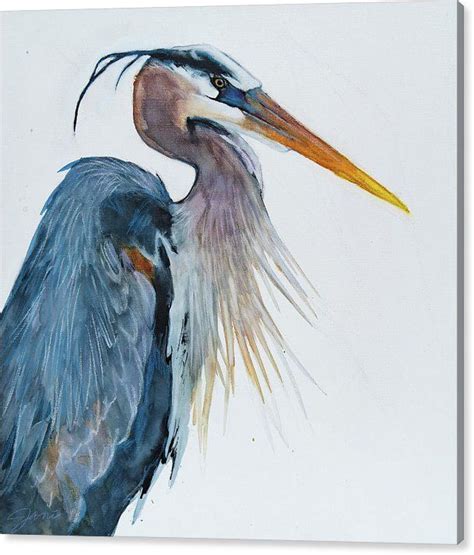 Great Blue Heron Canvas Print Canvas Art By Jani Freimann Heron Art