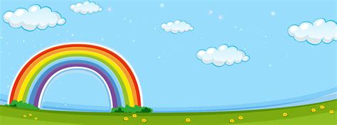 Background Scene With Colorful Rainbow 433815 Vector Art At Vecteezy