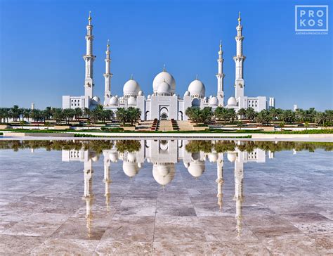 View Of Sheikh Zayed Grand Mosque Abu Dhabi Art Photo By Andrew Prokos