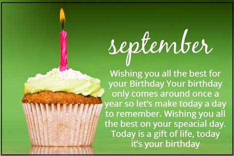 September Birthday Wishes Quotes And Images September Birthday