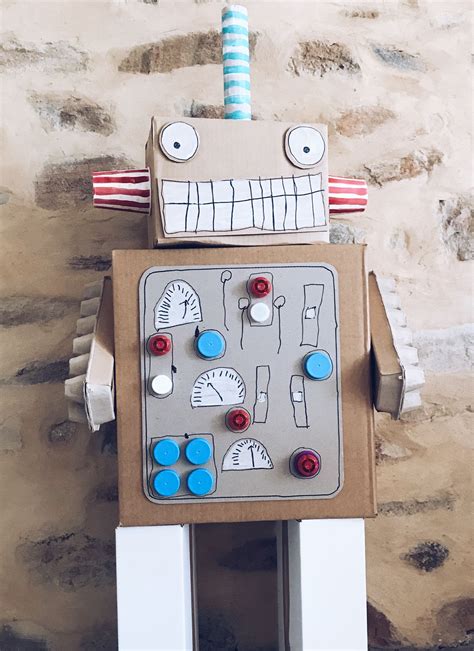 Cardboard Box Crafts Paper Crafts Cardboard Box Ideas For Kids Robot