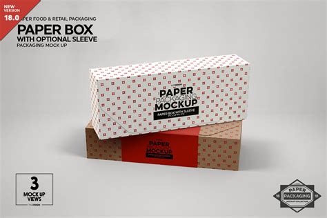 Paper Boxes With Sleeve Mockup By Inc Design Studio Thehungryjpeg