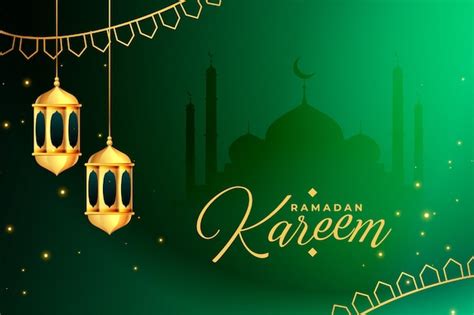 Ramadan Green Background Vectors And Illustrations For Free Download