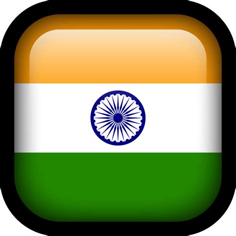 India Flag Icon Square Flags Iconset Hopstarter