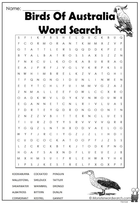 Birds-Of-Australia-Word-Search-1.jpg - Monster Word Search