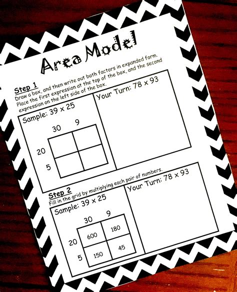 To check, you can use the standard algorithm. How to Teach Multiplication Using Area Model (Free Printable)